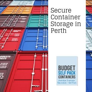 Interstate Removalists Perth - Budget Self Pack Containers